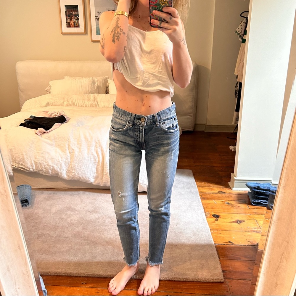 Moussy Vintage Diana Skinny Long in Light Blue